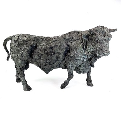 Lot 529 - Deborah VAN DER BEEK (1952) Bull Bronze Signed...