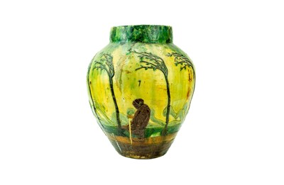 Lot 809 - A Flemish Art Nouveau pottery vase, by Leo...