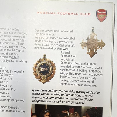 Lot 244 - Arsenal Football Club interest, A rare brace...