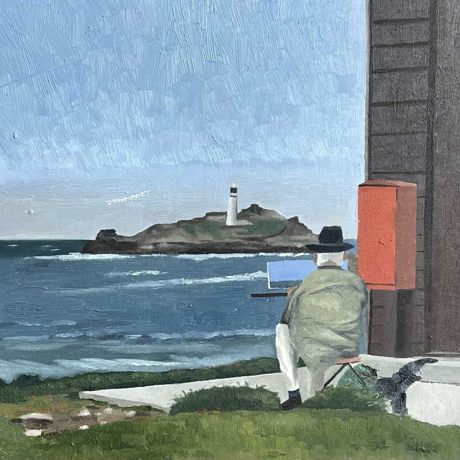 Lot 328 Peter DAVIES (Author) Godrevy Lighthouse Oil