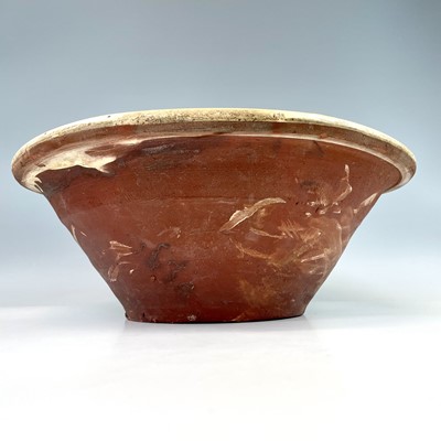 Lot 217 - A pottery pancheon, circa 1900, with a glazed...