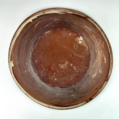 Lot 217 - A pottery pancheon, circa 1900, with a glazed...