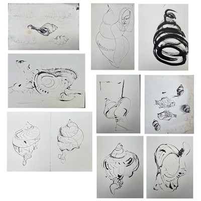 Lot 299 - Sven BERLIN (1911-1999) Spiral & shell studies...