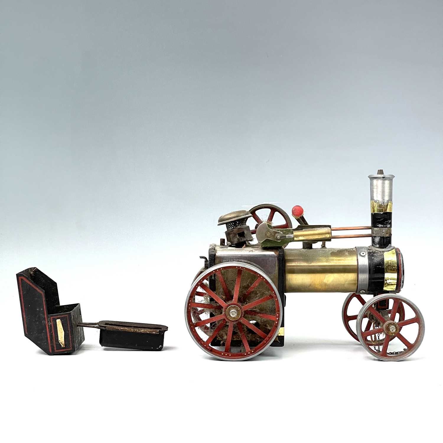 Lot 195 - A Mamod SW1 Green Steam Wagon With Burner