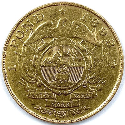 Lot 143 - An 1898 1 Pond gold coin.