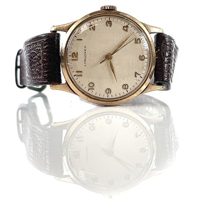 Lot 360 - A 1960's Longines 9ct gentleman's manual wind...