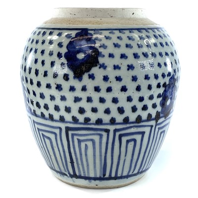 Lot 228 - A Chinese blue and white ginger jar, 18th...