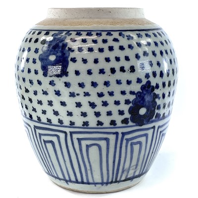 Lot 228 - A Chinese blue and white ginger jar, 18th...