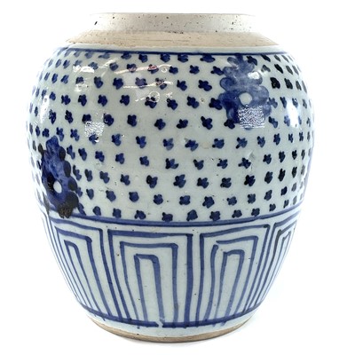 Lot 228 - A Chinese blue and white ginger jar, 18th...