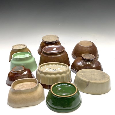 Lot 271 - Eleven stoneware and pottery jelly moulds. (11)