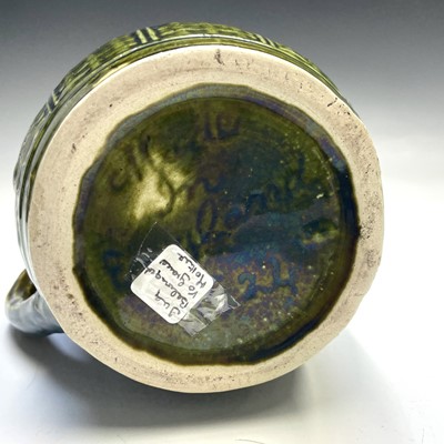 Lot 963 - A graduated set of three Victorian majolica...