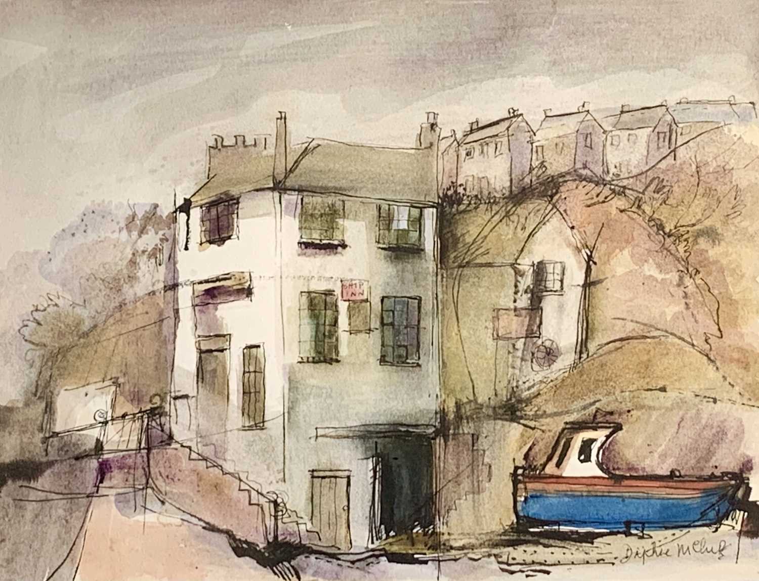 Lot 384 - Daphne McCLURE (1930) The Ship Inn Porthleven...