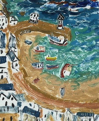 Lot 379 - Ian DUNLOP (1945) St Ives Harbour and Beach...