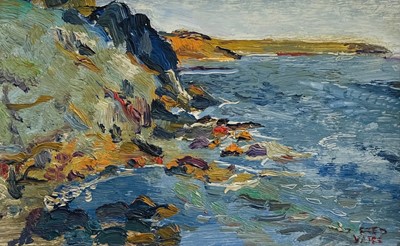 Lot 477 - Fred YATES (1922-2008) Towards Lands End Oil...