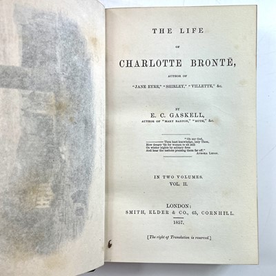 Lot 40 - E. C. G. GASKELL. 'The Life of Charlotte...