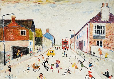 Lot 385 - Simeon STAFFORD (1956) Playing in the Street...