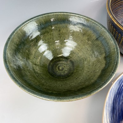 Lot 853 - A Graham Fern Porthleven pottery large bowl,...