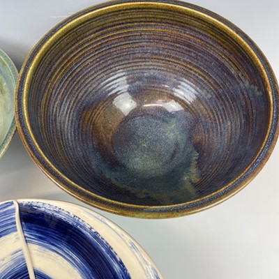 Lot 853 - A Graham Fern Porthleven pottery large bowl,...