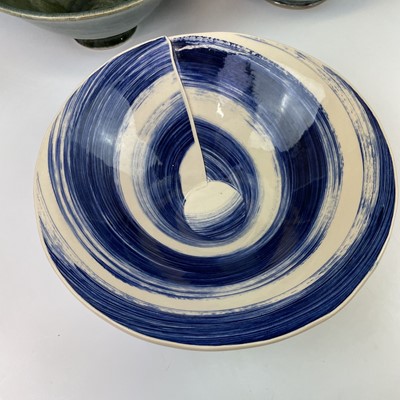 Lot 853 - A Graham Fern Porthleven pottery large bowl,...