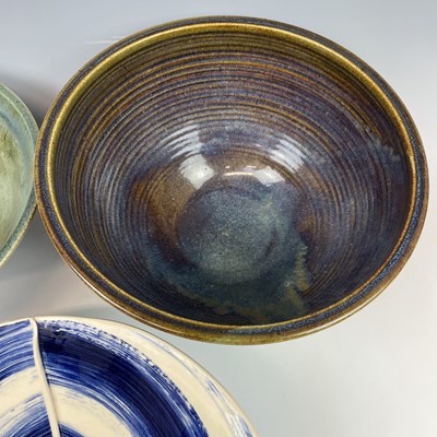 Lot 853 - A Graham Fern Porthleven pottery large bowl,...