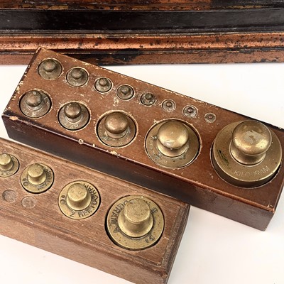 Lot 189 - A set of Dutch brass and iron scales, 19th...