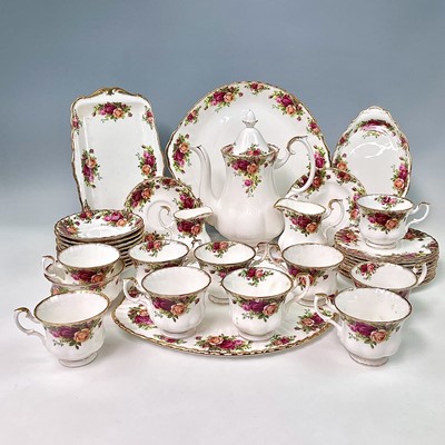 Lot 884 - A Royal Albert Old Country Roses coffee...