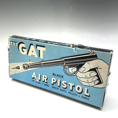 Lot 32 - 'The Gat', A .177 air pistol, boxed, length...