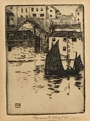 Lot 1451 - Frank MOORE Untitled Etching Signed. 11 x 9cm