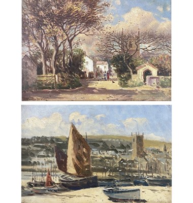 Lot 393 - Arthur WHITE (1865-1953) 'St Ives' & 'Gwithian...