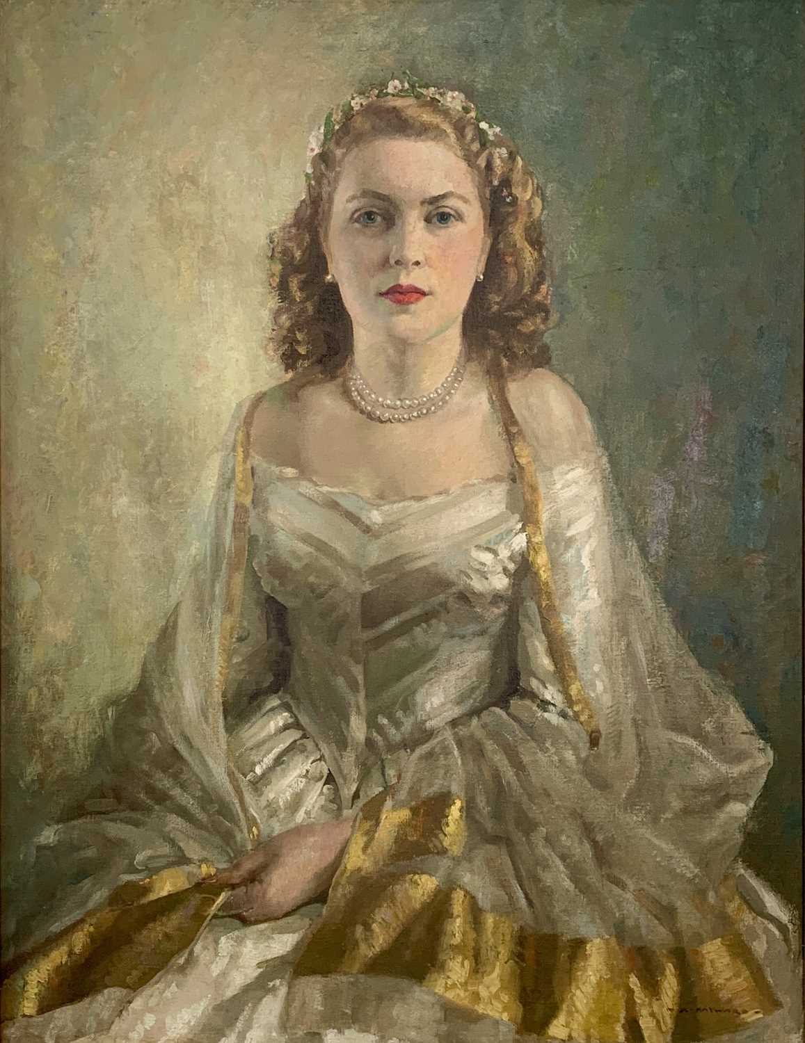 Lot 439 - Arthur HAYWARD (1889-1971) The Debutante Oil...