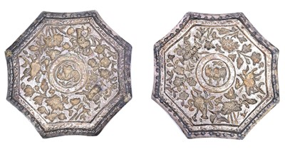 Lot 229 - A pair of Chinese Straits silver pillow mounts, circa 1900.