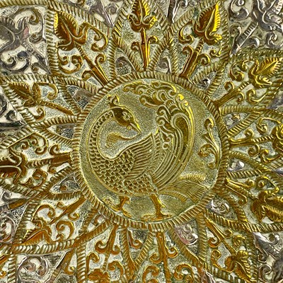 Lot 102 - A set of six Ottoman brass zarf cups.