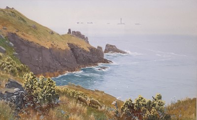 Lot 389 - Evelyn BISHOP (XIX-XX) Lands End Gouache...