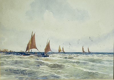 Lot 183 - Thomas SIDNEY (XIX-XX) Off The Cornish Coast...
