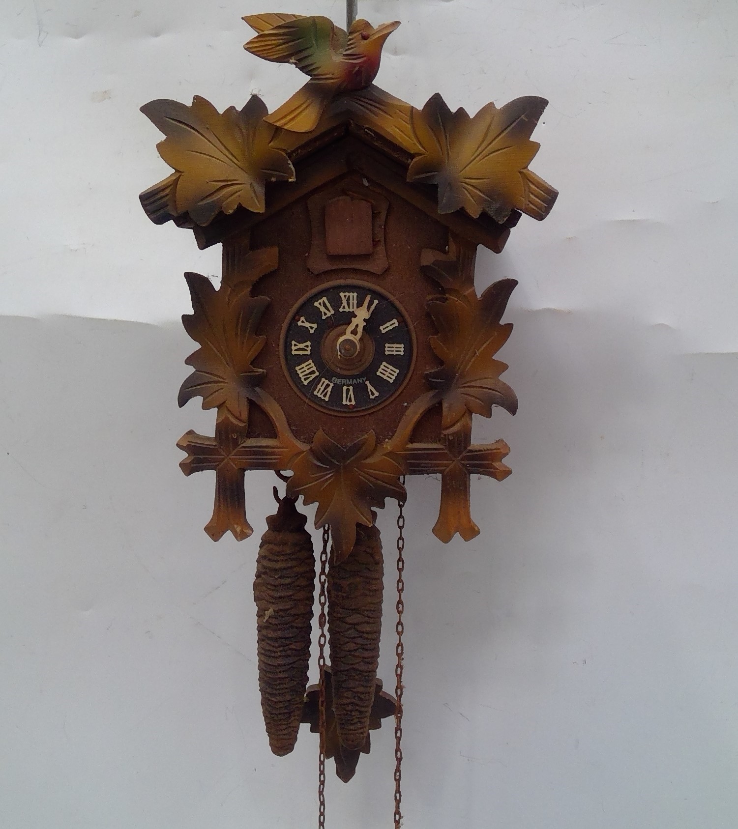 Lot 117 A Vintage Cuckoo Clock. Marked Germany the