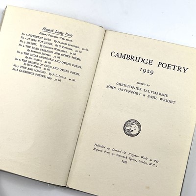 Lot 1170 - HOGARTH LIVING POETS SERIES. 'Cambridge Poets,'...