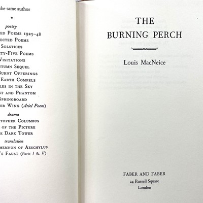 Lot 1180 - LOUIS MACNEICE. 'The Earth Compels,' first...