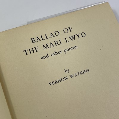 Lot 1179 - VERNON WATKINS. 'Ballad of the Mari Lwyd,'...