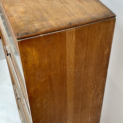 Lot 3022 - An oak glazed bookcase, 1930s, fitted with...