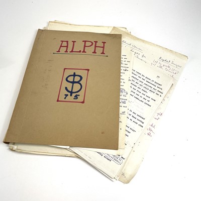 Lot 244 - Sven BERLIN (1911-1999) 'ALPH' A folder...