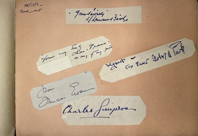 Lot 62 - Autograph book including signatures of Charles...