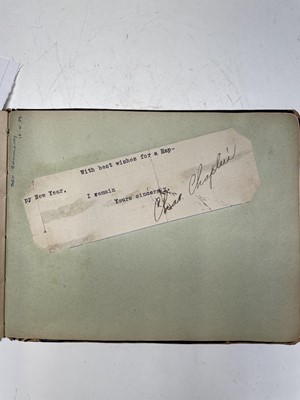Lot 62 - Autograph book including signatures of Charles...