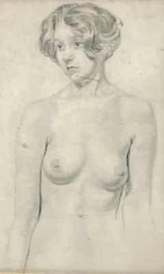 Lot 1411 - A well-executed nude study, early 20th century...