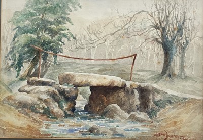 Lot 1413 - Dora JOHNS (1900) Lamorna Watercolour Signed...