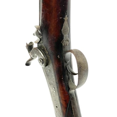 Lot 153 - A percussion musket with ramrod, the lock...