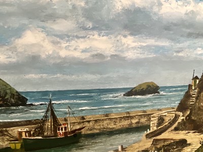 Lot 1427 - Nigel HALLARD (1936-2020) Portreath Harbour...