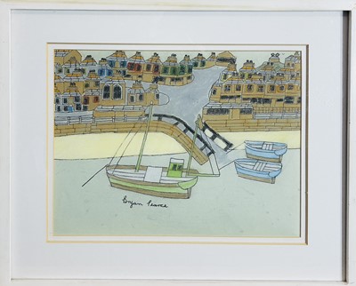 Lot 18 - Bryan PEARCE (1929-2006) St Ives Harbour with...