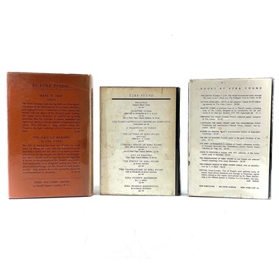 Lot 1185 - EZRA POUND. 'The Cantos of Ezra Pound,' first...