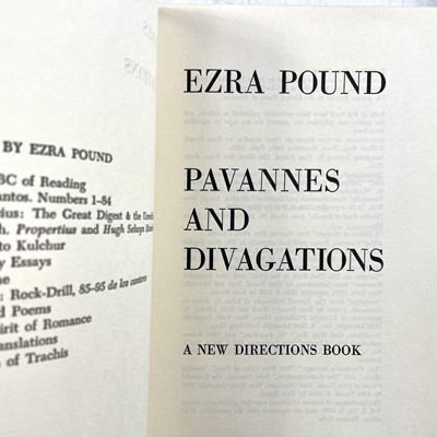Lot 1185 - EZRA POUND. 'The Cantos of Ezra Pound,' first...