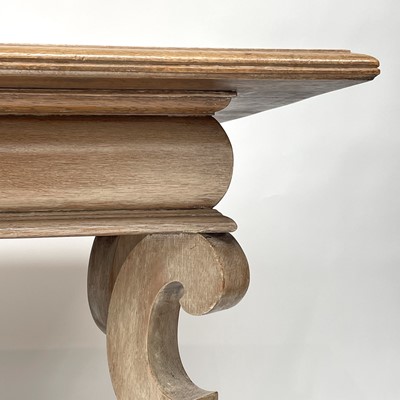 Lot 3034 - A continental oak rectangular centre table on...